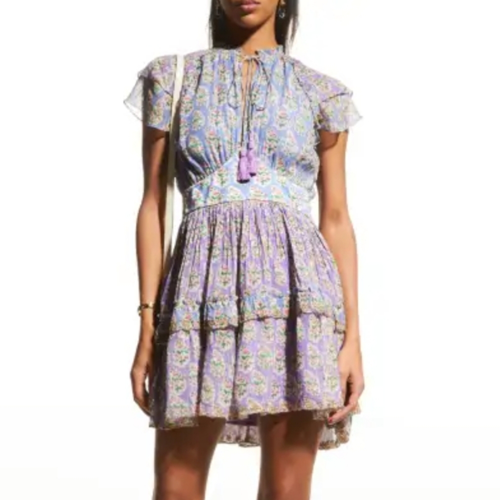 HEMANT & NANDITA Tiered Mini Dress - Picture 6 of 12